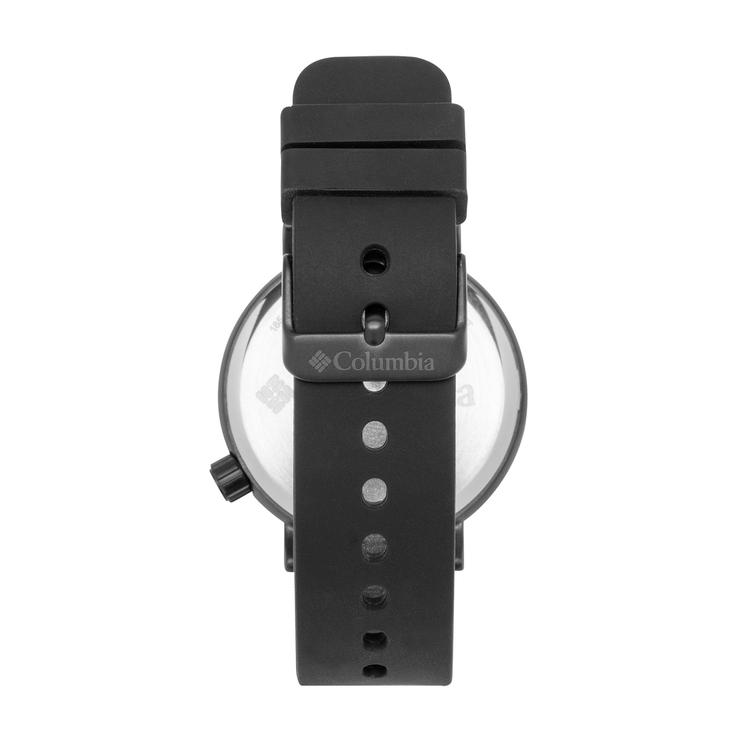 Columbia Trailbanks Black Silicone Strap Black Dial Matte Black Case