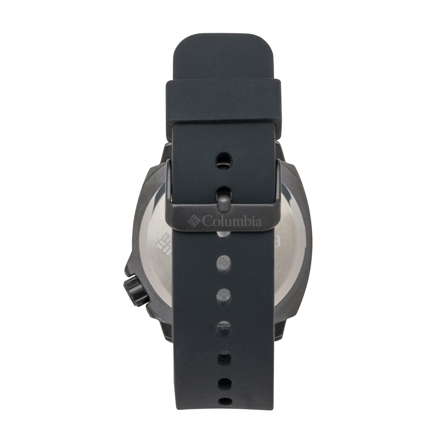 Columbia Delta Ridge Black Silicone Strap Black Dial