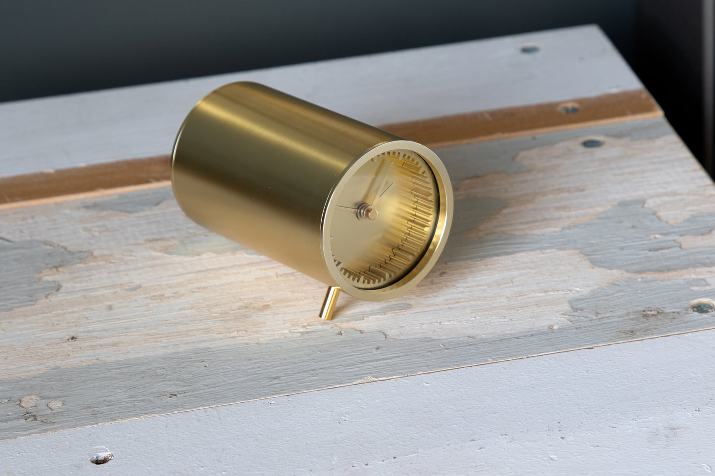 LEFF Amsterdam Tube Alarm Clock Brass