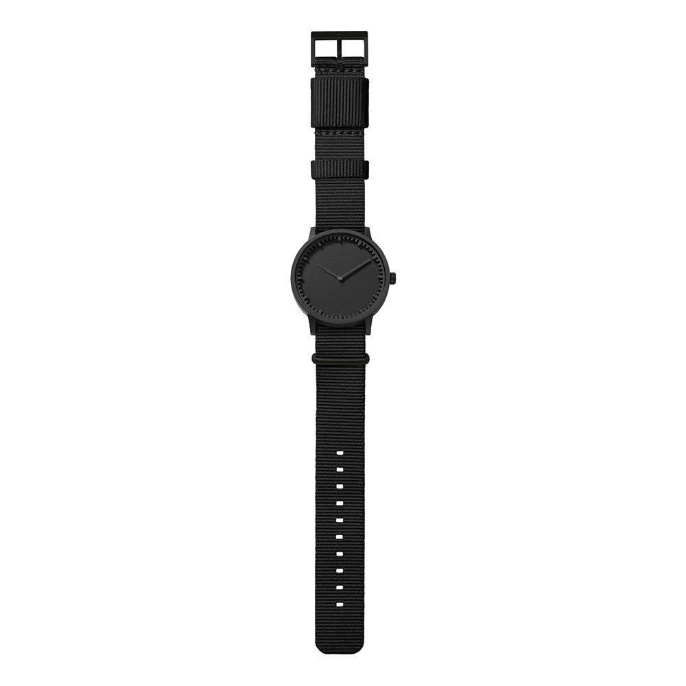 LEFF Amsterdam Tube Watch T40 Black Case Black Nato Strap