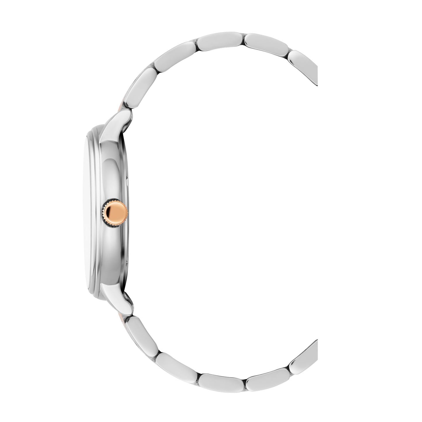 JDM Military Kilo Silver Dial Rosegold Bi-colour Bracelet