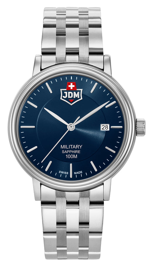 JDM Military Kilo Blue Dial Stainless Steel Bracelet