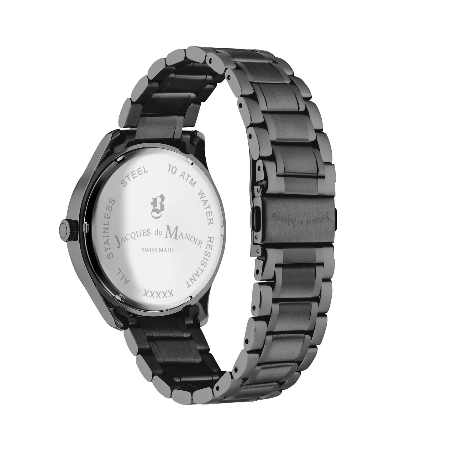 JDM Military Alpha Mission Black Dial Black IP Bracelet
