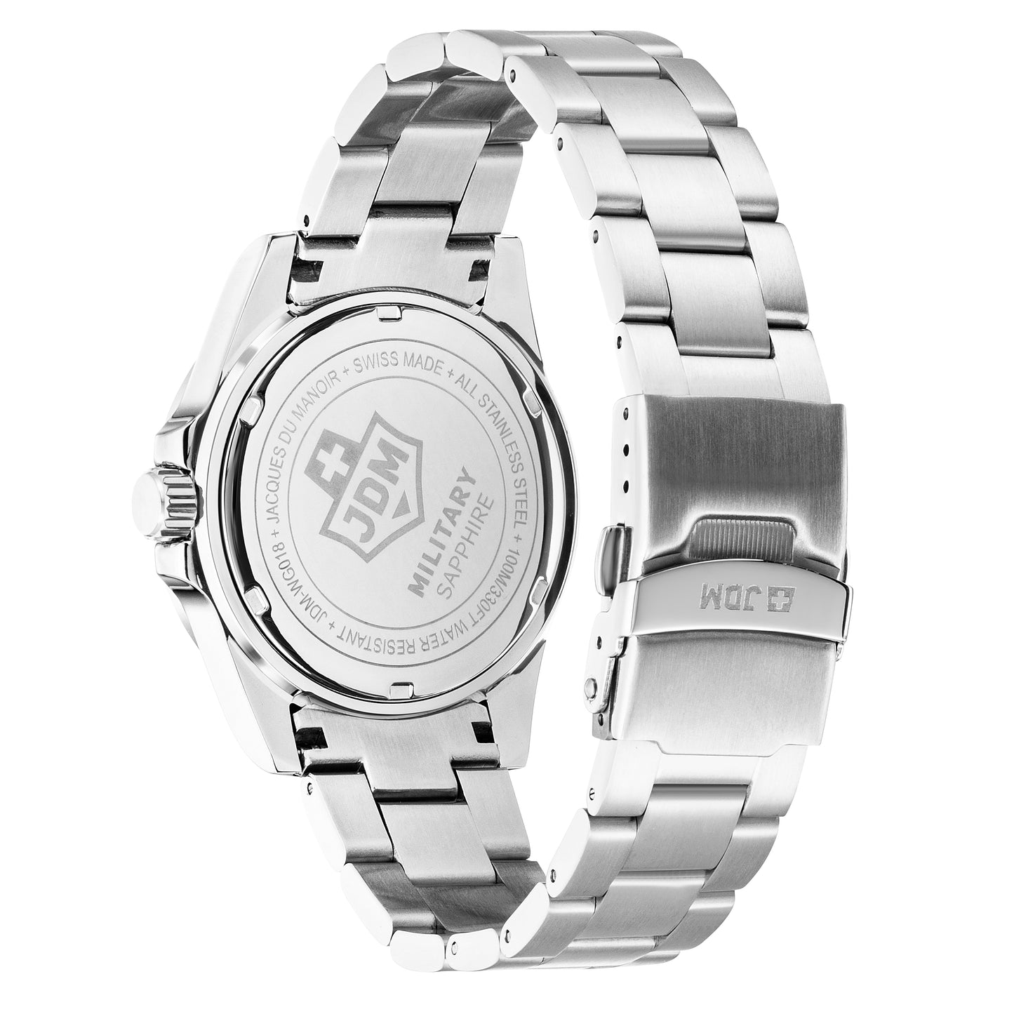 JDM Military Delta 24 Blue Dial Stainless Steel Bracelet