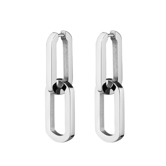Rosefield Dual Hoops Silver