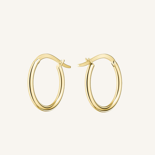 Rosefield Large Hoops Gold