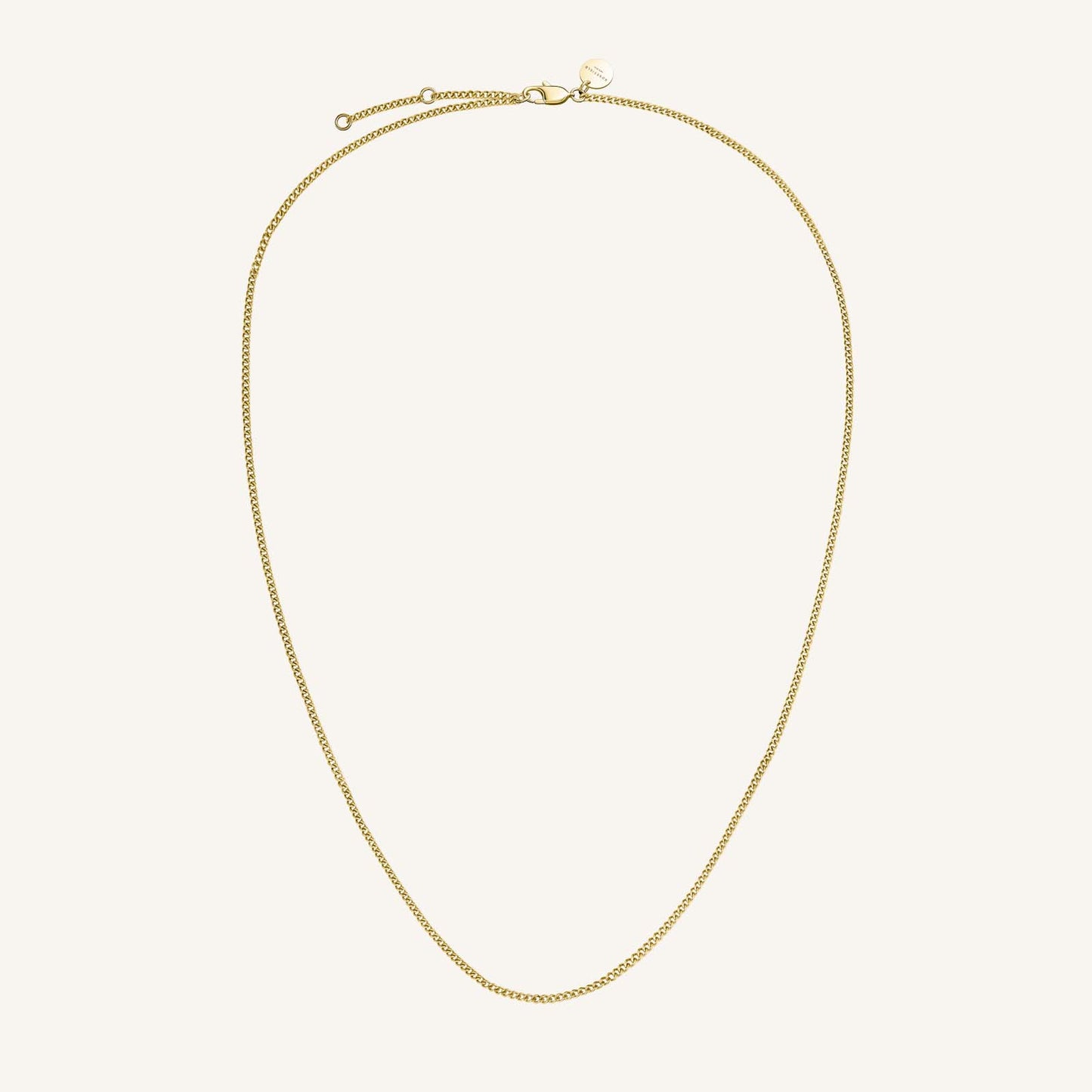 Rosefield Flat Curb Necklace Gold