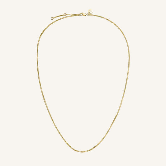 Rosefield Flat Curb Necklace Gold