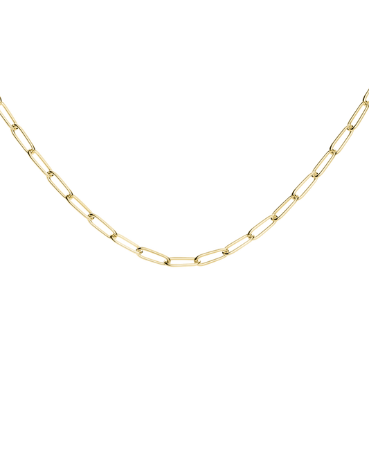 Rosefield Rectangle Chain Necklace Gold