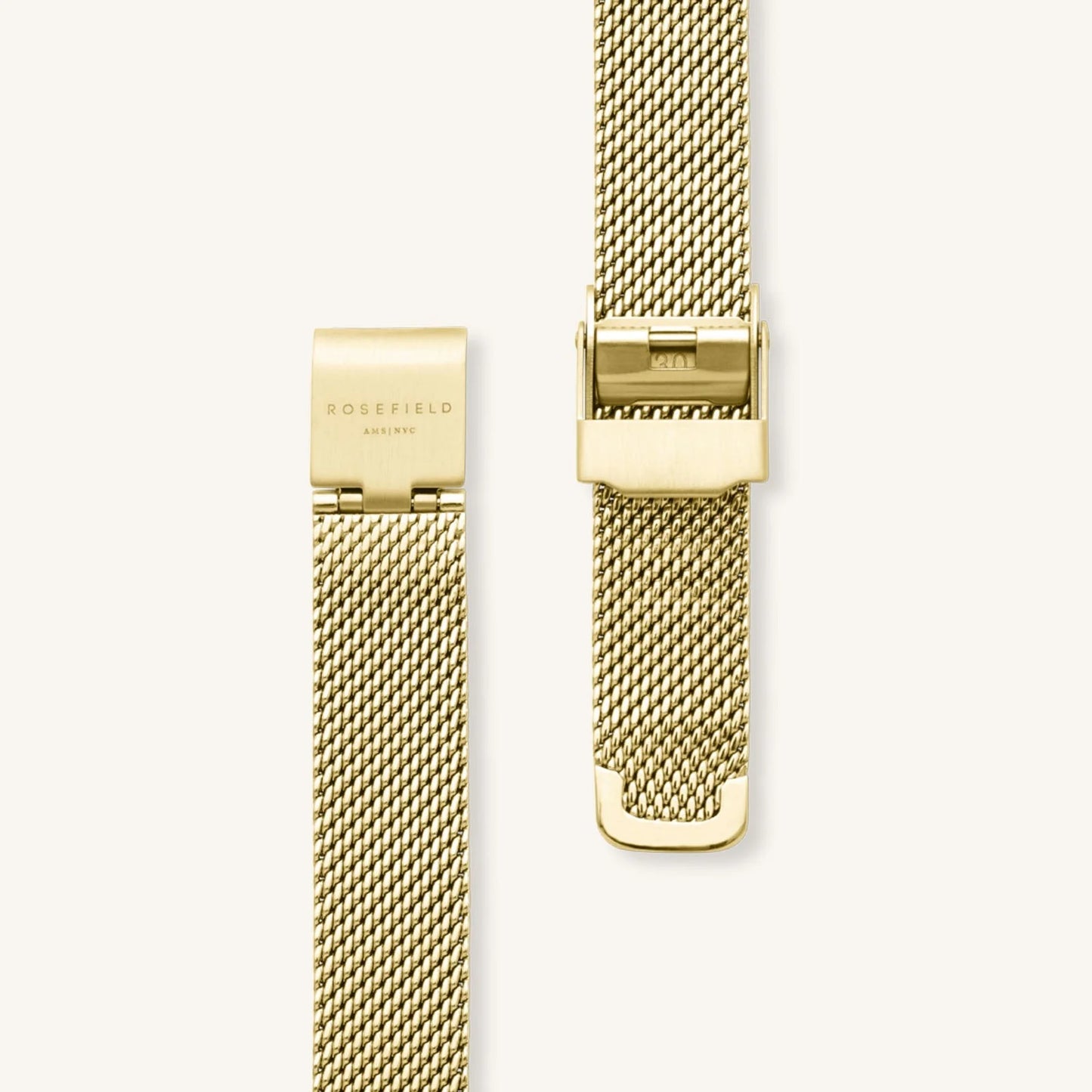 Rosefield Octagon XS Mesh Gold Watch