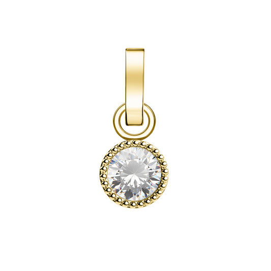 Rosefield Pendant Gold Birthstone April