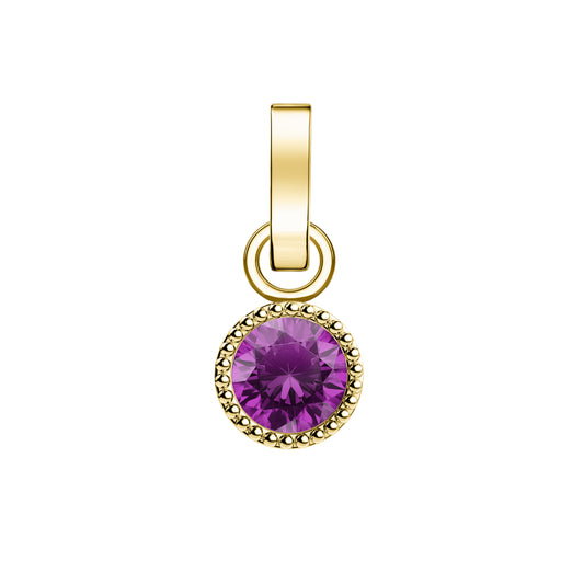 Rosefield Pendant Gold Birthstone February