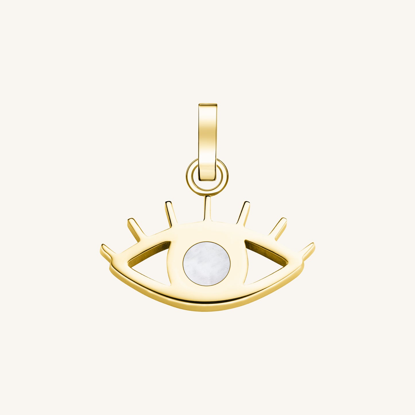 Rosefield Pendant Gold MOP Evil Eye Symbol