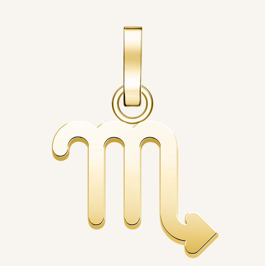 Rosefield Pendant Gold Zodiac Symbol Scorpio