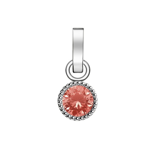 Rosefield Pendant Silver Birthstone October