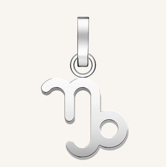 Rosefield Pendant Silver Zodiac Symbol Capricorn
