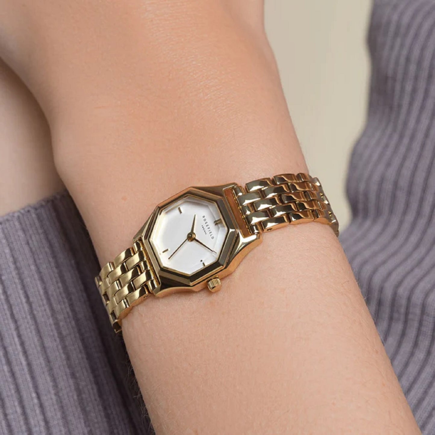 Rosefield Gemme Gold Watch