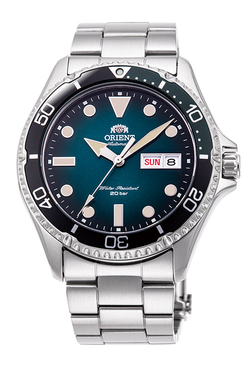Orient Mako Vintage Steel Bracelet Turquoise Dial