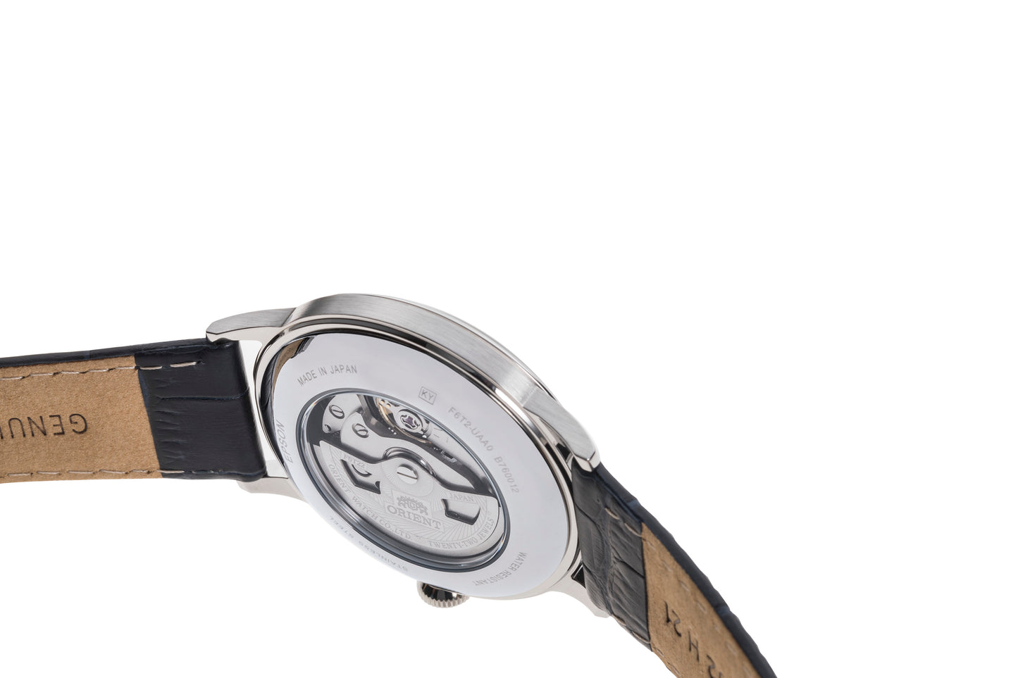 Orient Bambino Open Heart Blue Leather Strap Blue Dial