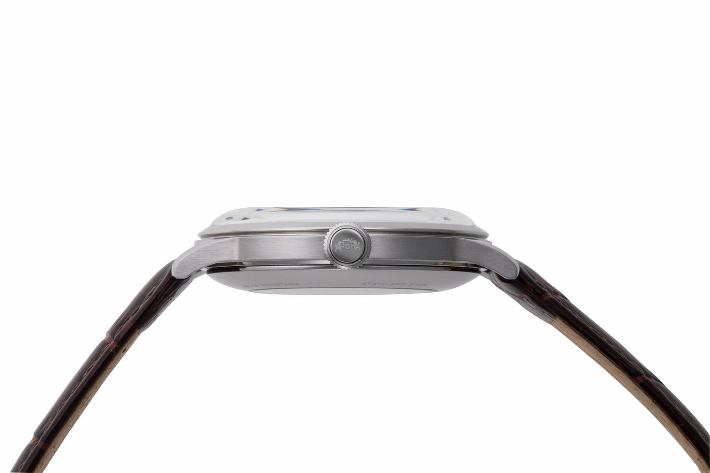Orient Bambino Small seconds Brown Leather Strap White Dial
