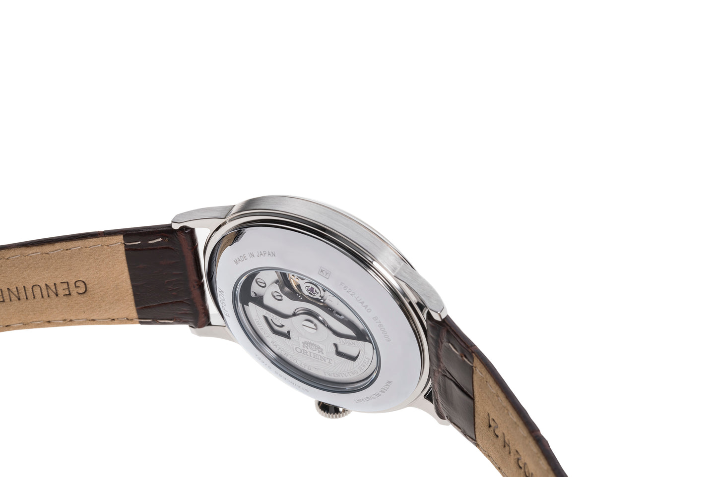 Orient Bambino Small seconds Brown Leather Strap Beige Dial