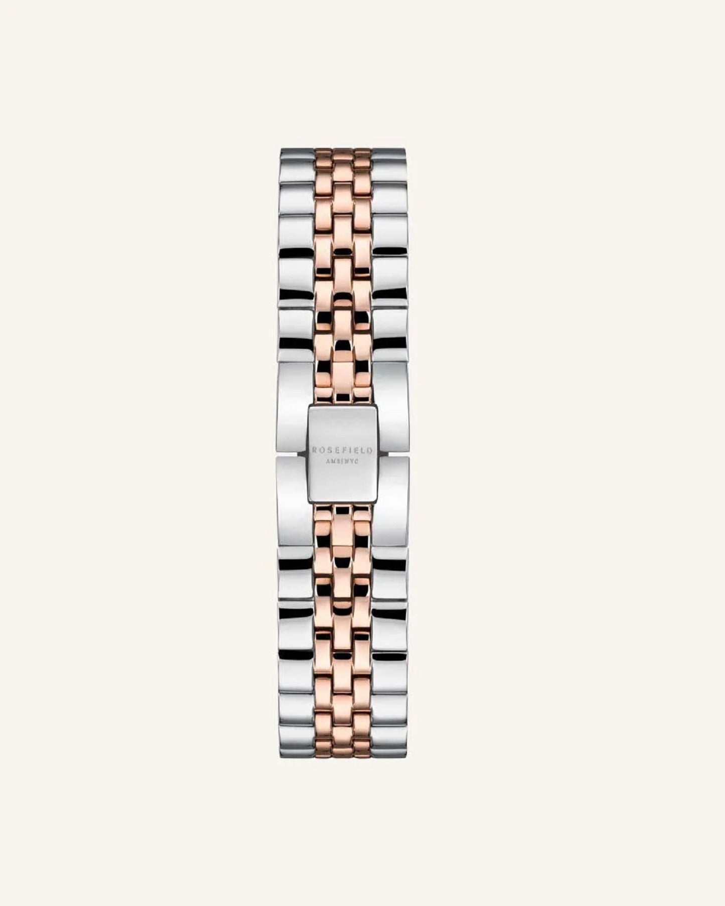 Rosefield Small Edit Duotone Rose Gold and Steel Watch