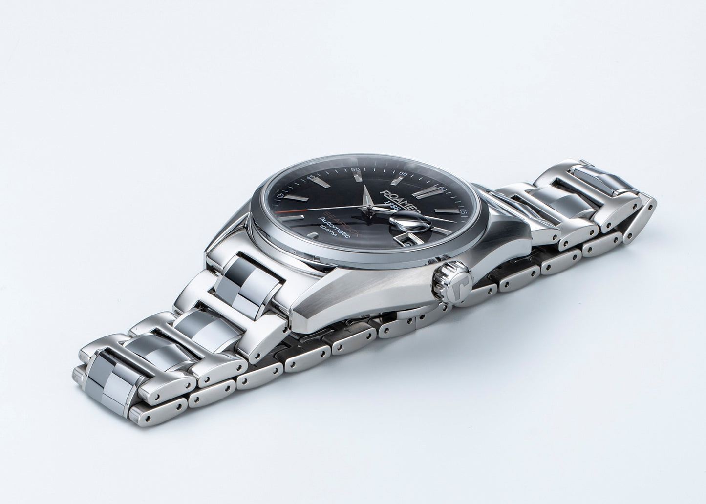 Roamer Searock Automatic I Stainless Steel Bracelet Black Dial
