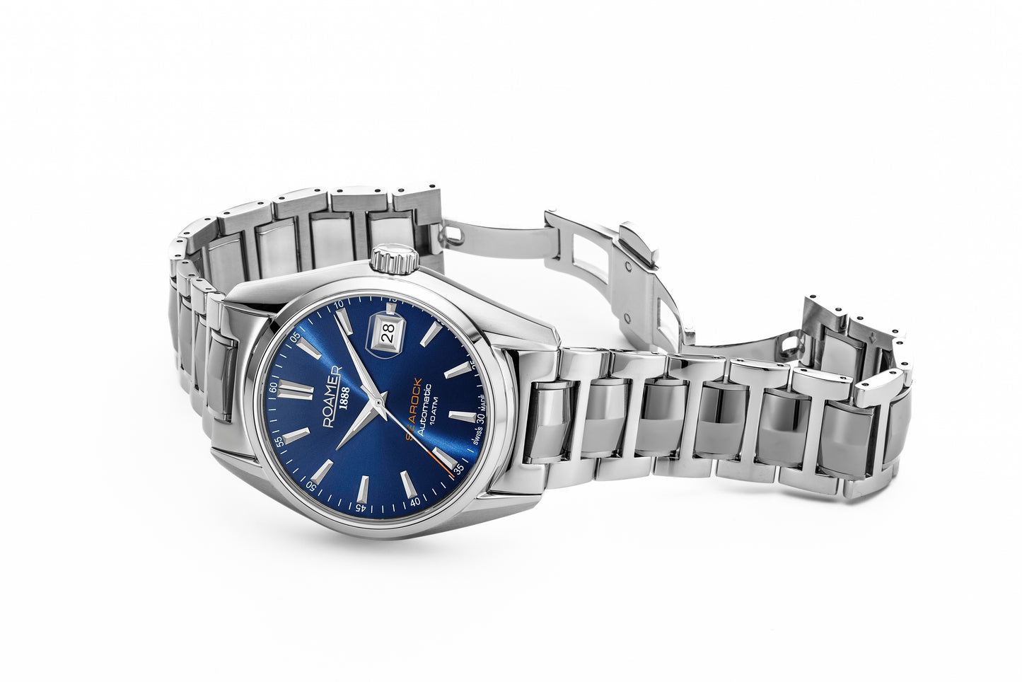 Roamer Searock Automatic I Steel Bracelet Blue Sunray Dial
