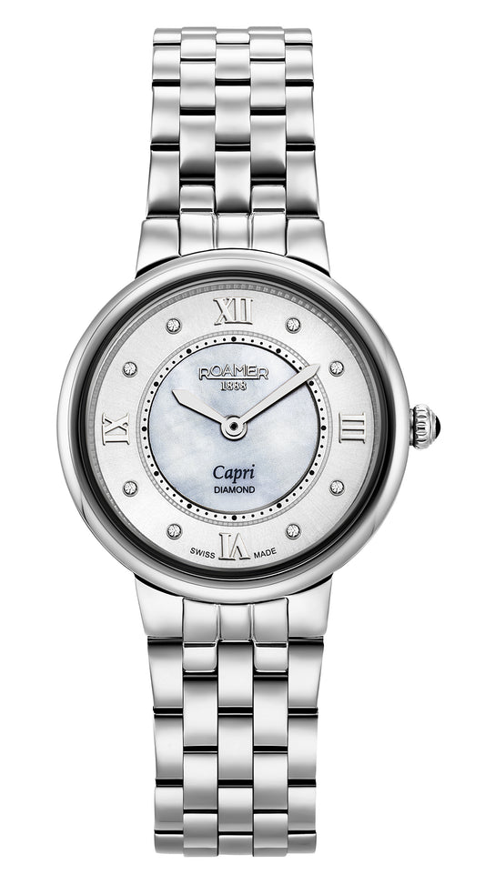 Roamer Capri White MOP Dial Stainless Steel Bracelet