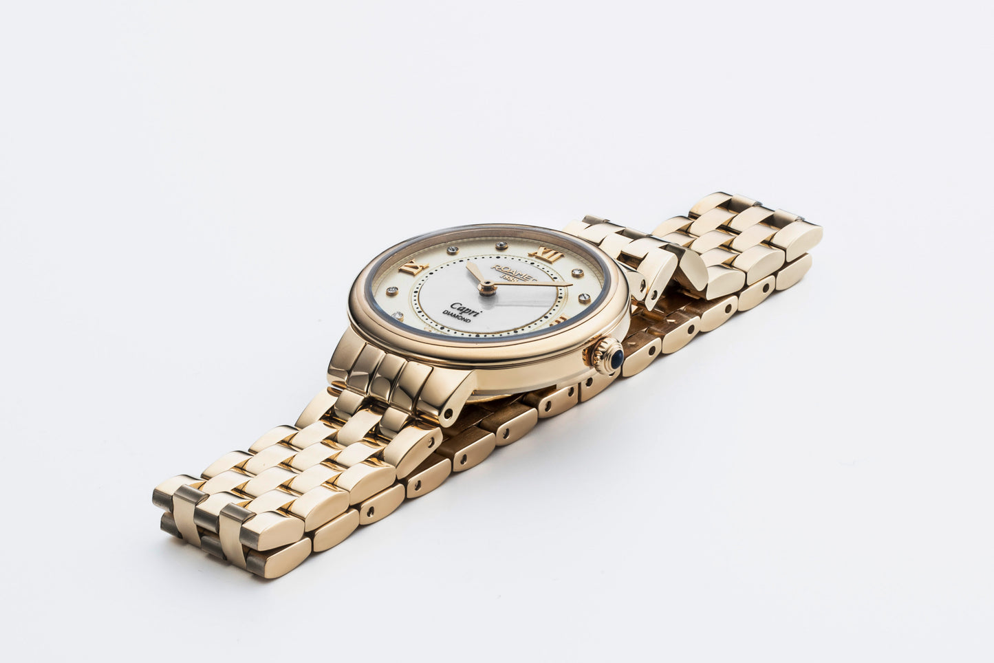 Roamer Capri White MOP Dial Yellow Gold Bracelet