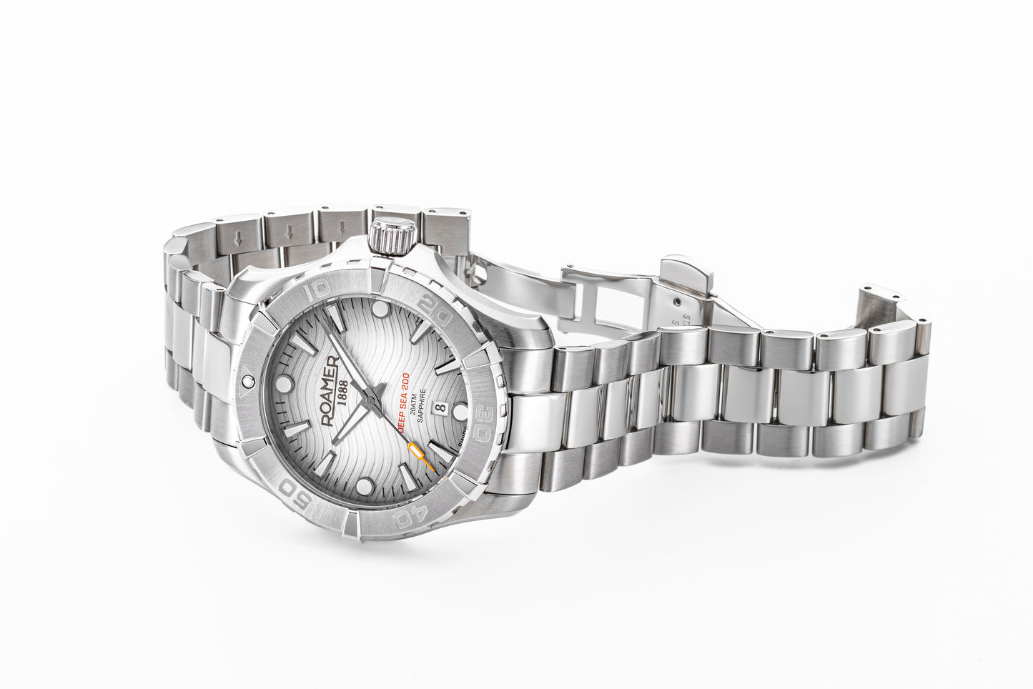 Roamer Deep Sea 200, Silver Dial Stainless Steel Bracelet