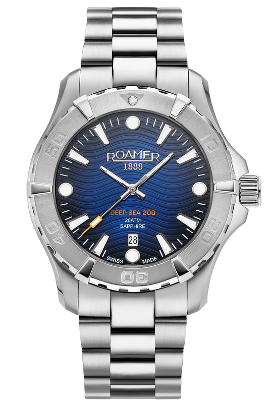 Roamer Deep Sea 200, Blue Dial Stainless Steel Bracelet