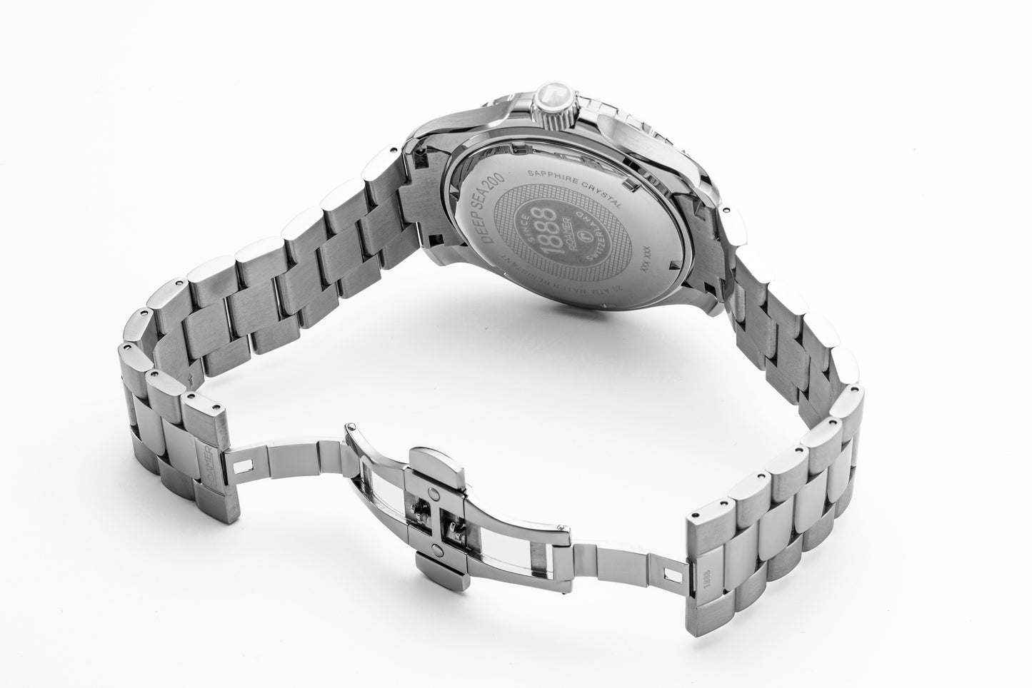 Roamer Deep Sea 200, Black Dial Stainless Steel Bracelet