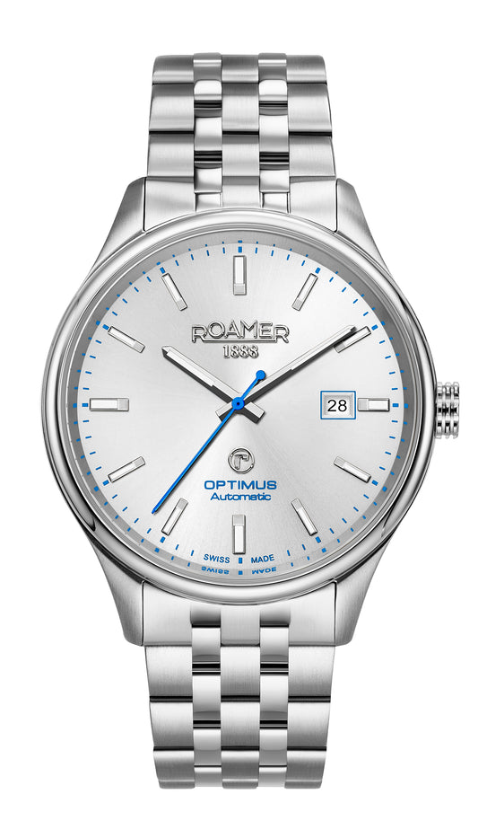 Roamer Optimus Silver Dial Stainless Steel Bracelet