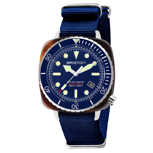 Briston Diver Pro Blue Dial Blue Nato Strap