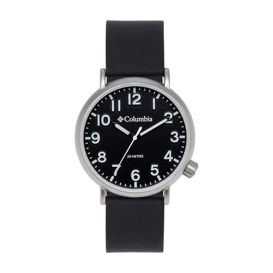 Columbia Trailbanks Black Silicone Strap Black Dial