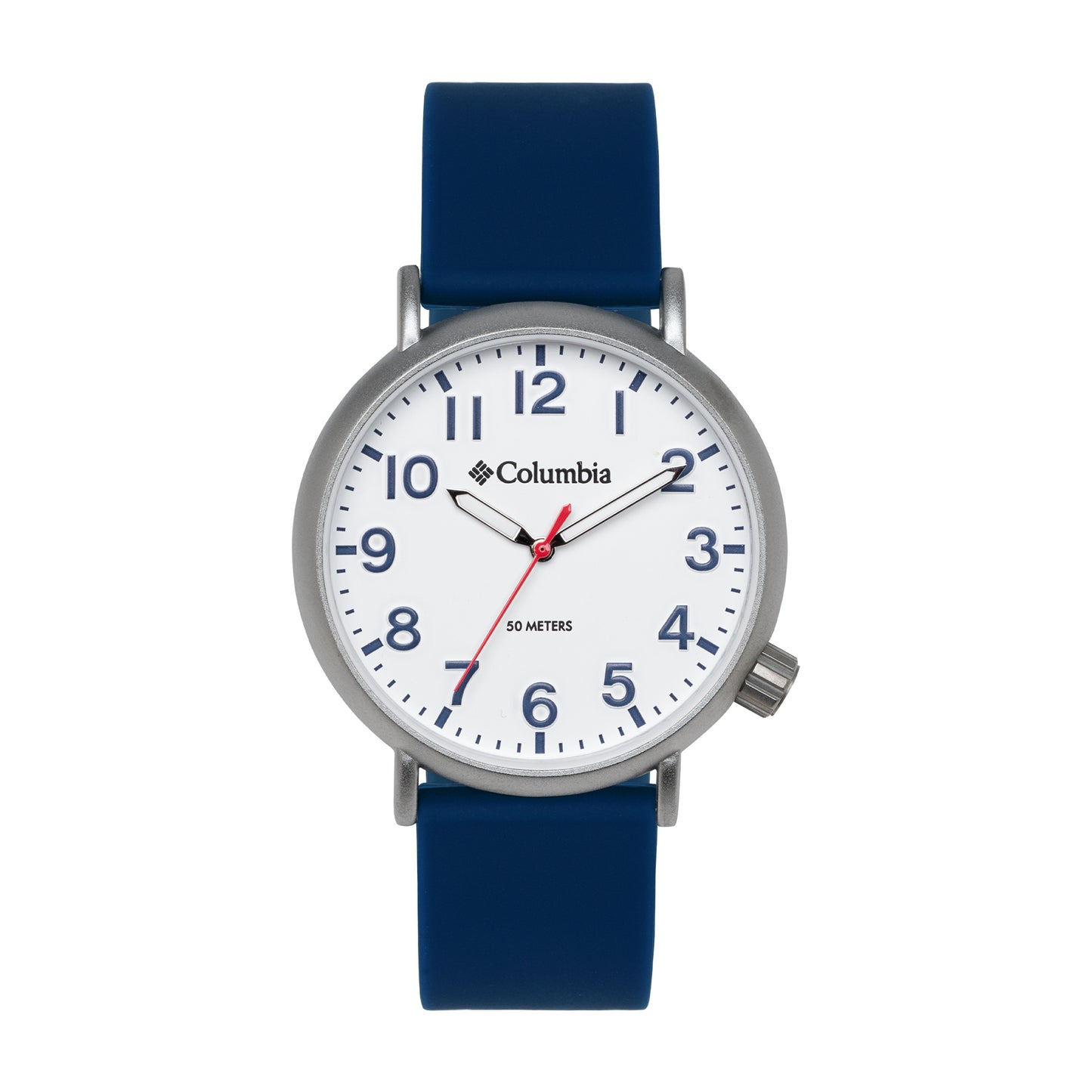 Columbia Trailbanks Navy Silicone Strap White Dial