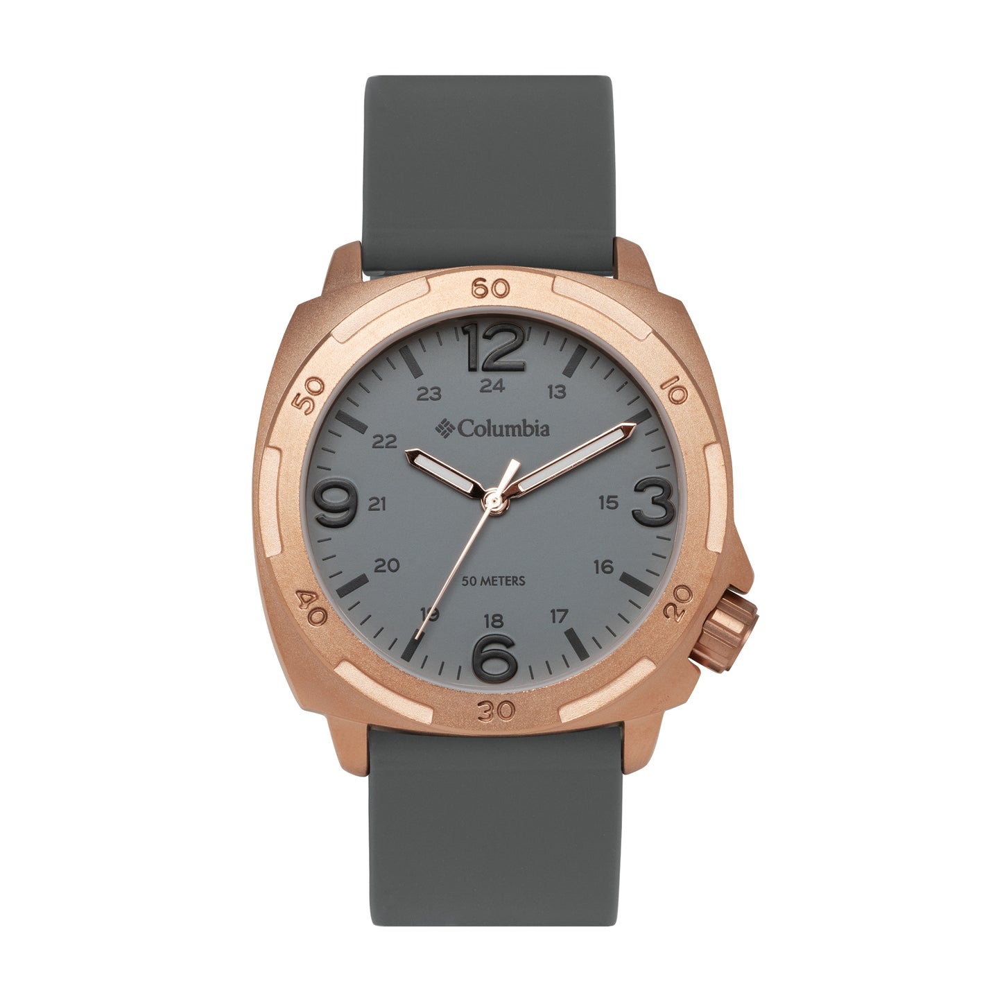 Columbia Delta Ridge Grey Silicone Strap Grey Dial