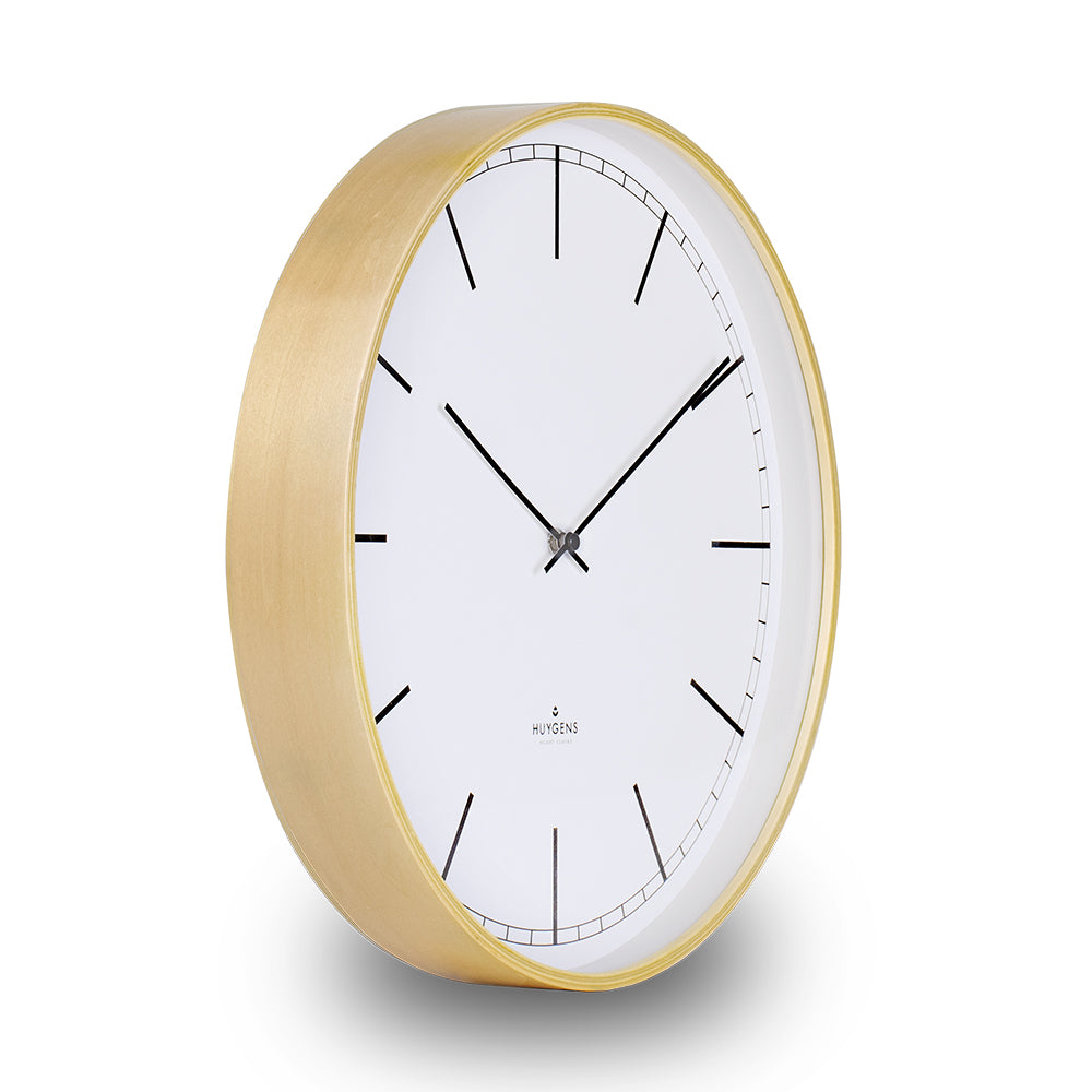Huygens Wood 45cm Index Clock