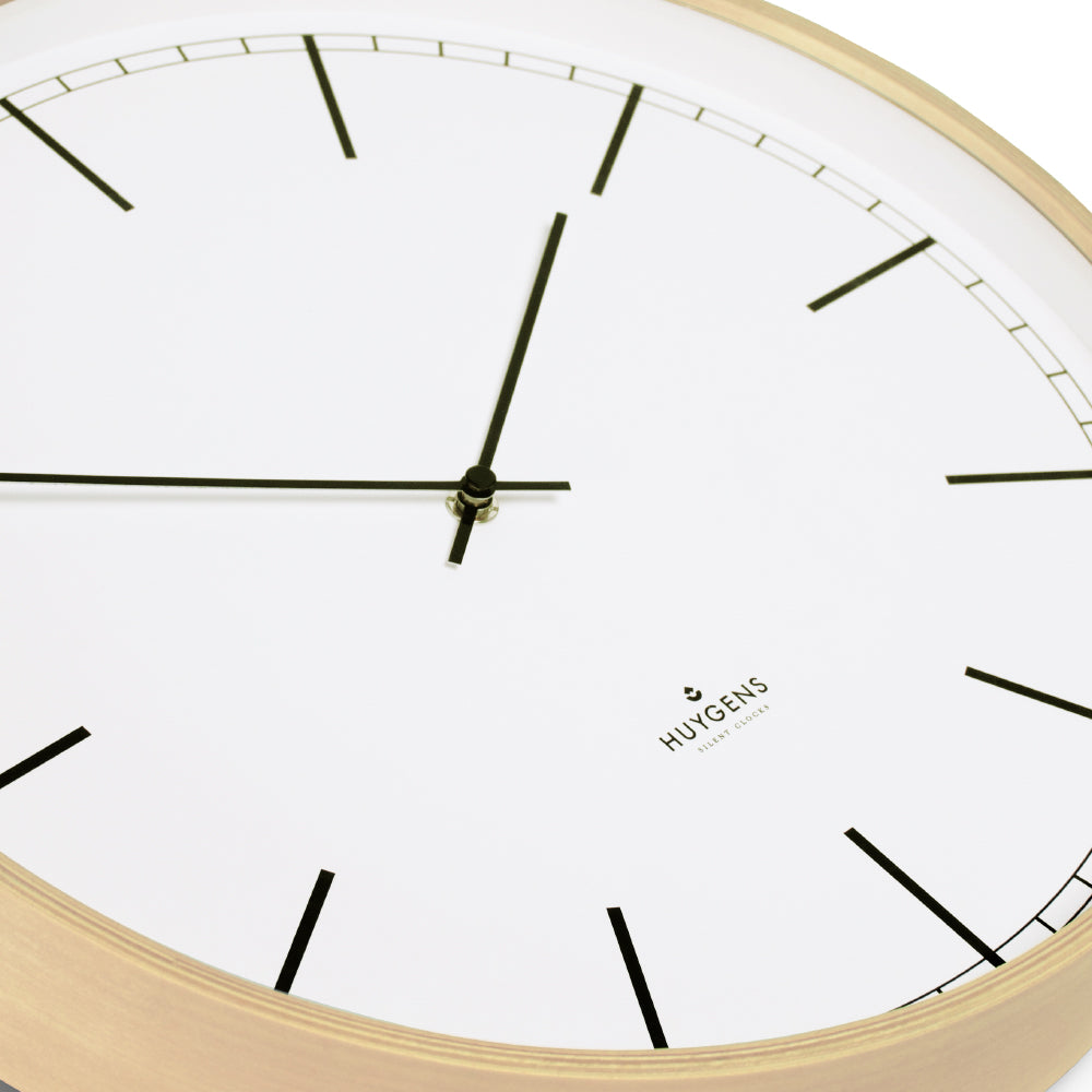 Huygens Wood 45cm Index Clock