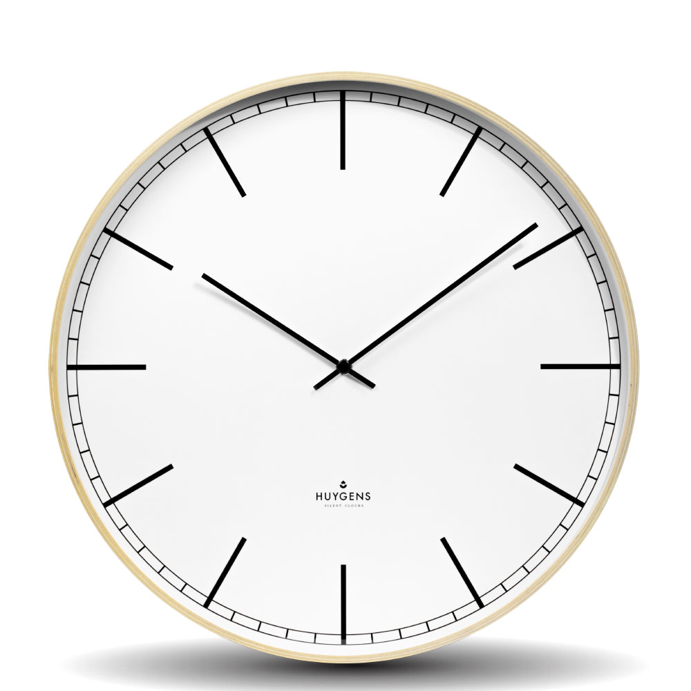 Huygens Wood 45cm Index Clock