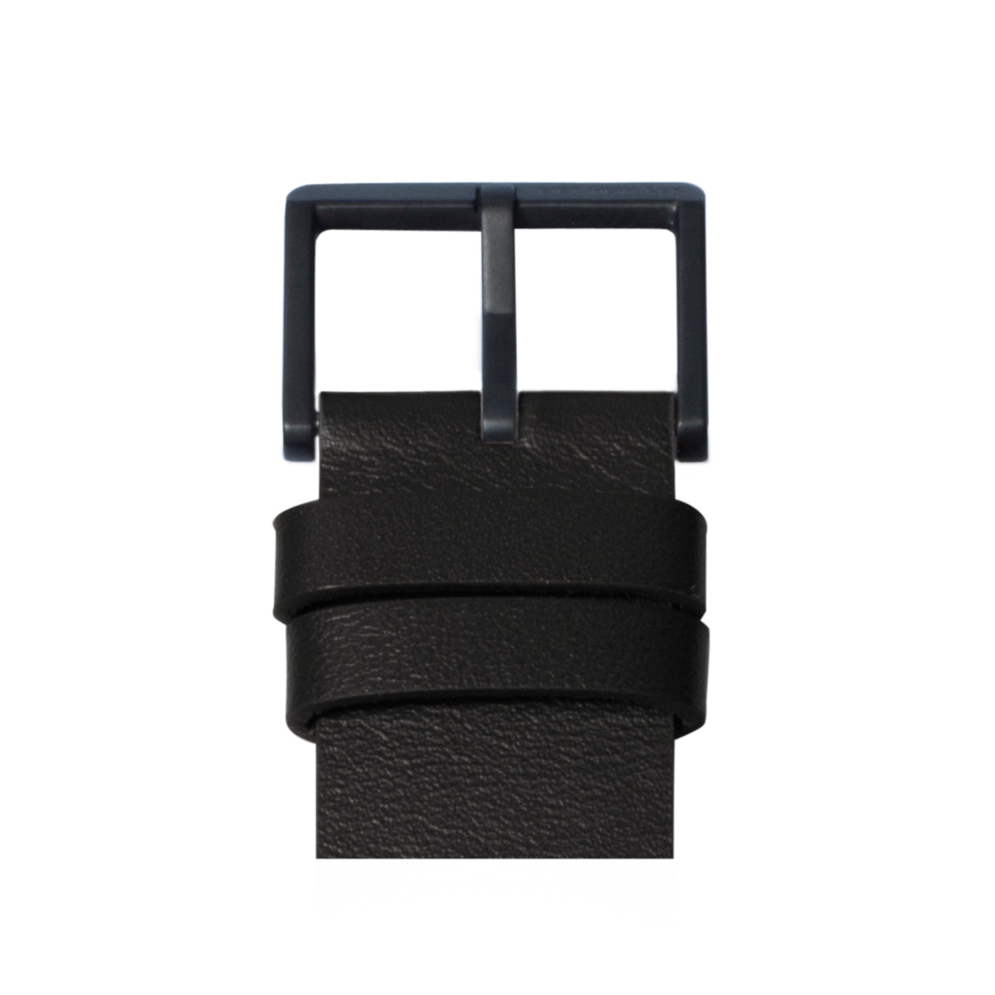 LEFF Amsterdam Tube Watch D42 Black Case Black Leather Strap