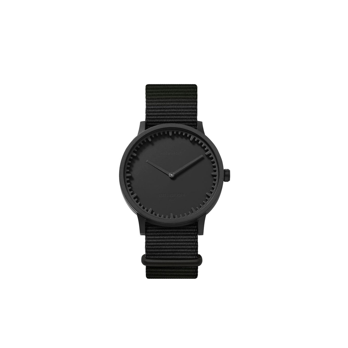LEFF Amsterdam Tube Watch T40 Black Case Black Nato Strap