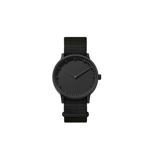LEFF Amsterdam Tube Watch T40 Black Case Black Nato Strap