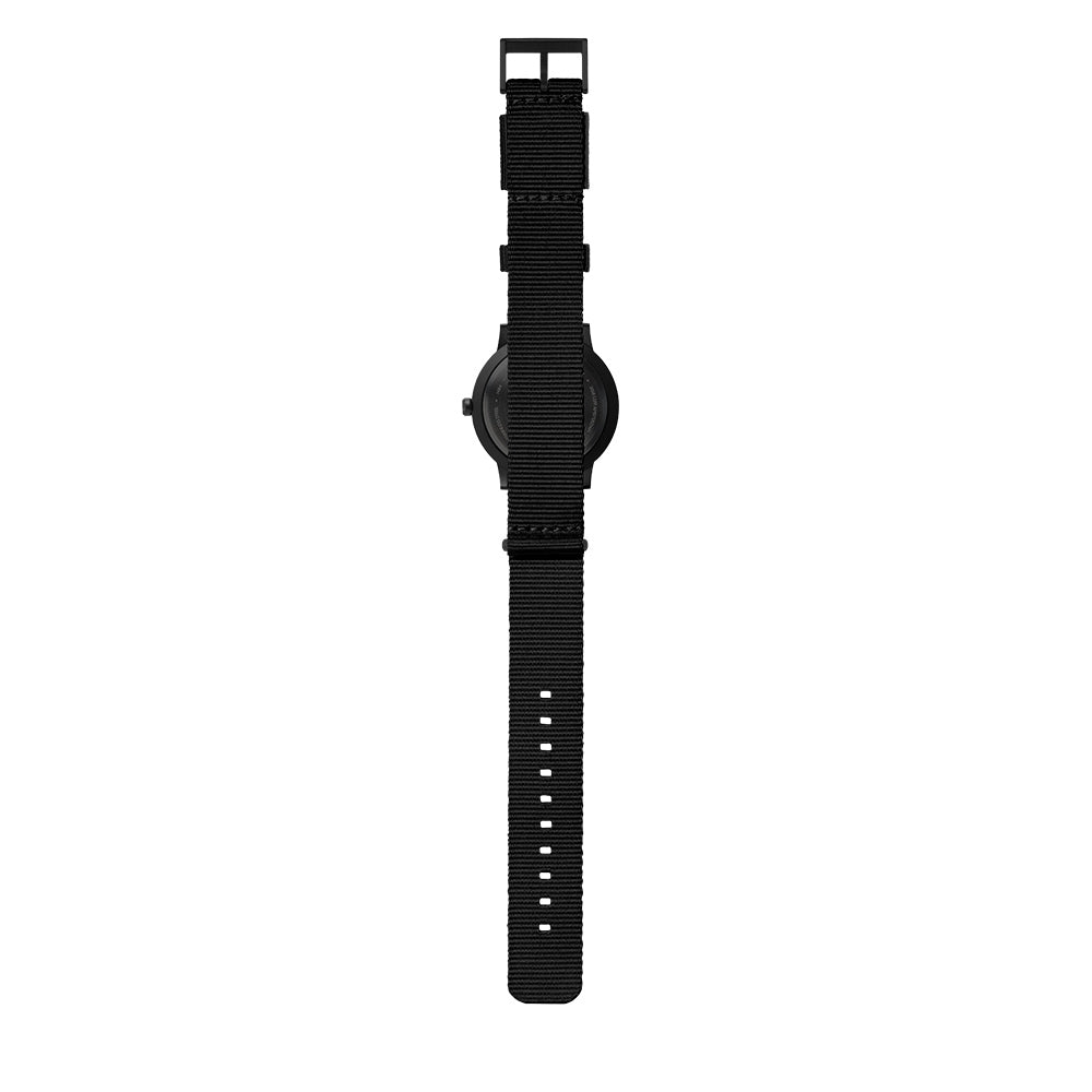 LEFF Amsterdam Tube Watch T40 Black Case Black Nato Strap